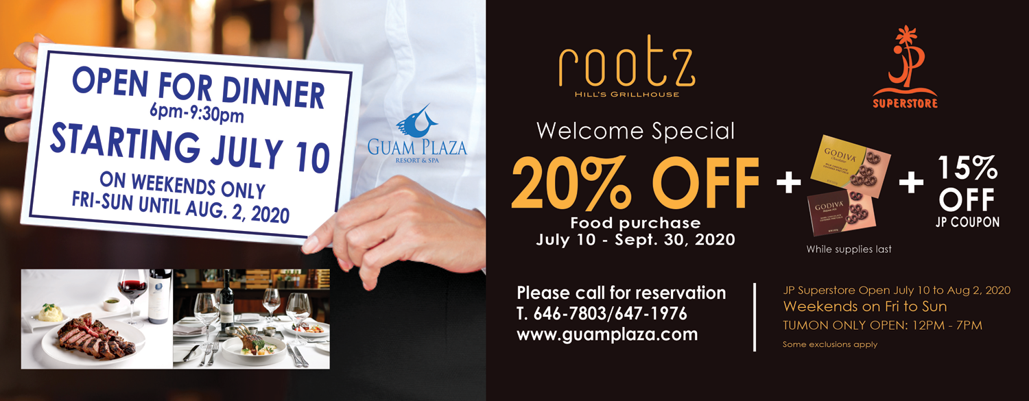 Rootz Hill's Grillhouse Guam Steakhouse Restaurant Tumon Dining